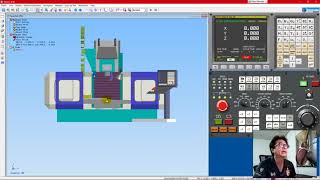 Swansoft SSCNC Simulatorจำลองระบบเครื่อง CNC 3D ตั้งค่า Offset setting G54 [upl. by Humberto]