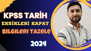 KPSS Lisans Son Demler  Tarih Bilgilerini Tazele ve Eksikleri Kapat  KPSS 2024  Ali Gürbüz [upl. by Emmet936]