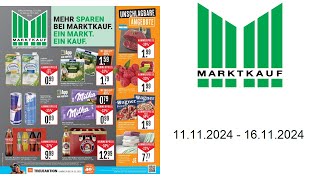 Marktkauf Prospekt DE  vom 1111 bis 16112024 [upl. by Novahc]