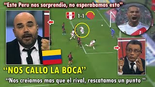 quotSUBESTIMAMOS A PERUquot PERIODISTAS COLOMBIANOS REACCIONAN al EMPATE de PERU VS COLOMBIA HOY 11 [upl. by Eras]