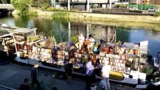 Acoustic guitar and trumpet on a boat at the Regents canal near Granary Square [upl. by Myca68]