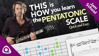 THIS is HOW you learn the PENTATONIC scale Quick and Easy [upl. by Johansen]