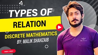 Relation in discrete Mathematics in urdu  Types of relation in discrete mathematics in hindi maths [upl. by Rrats]