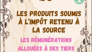 La RAS sur les rémunérations allouées à des tiers [upl. by Lenahc]