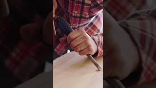 Learn how to properly use a chisel and hammer to cut wood [upl. by Anitnemelc]