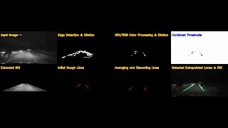 Infrared Car Dash Cam Video detected lanes [upl. by Vihs]