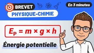 Calculer lénergie potentielle 🎯 Brevet  3e  Physique Chimie [upl. by Abagail]