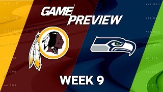 Washington Redskins vs Seattle Seahawks  NFL Week 9 Game Previews  Move the Sticks [upl. by Reich708]