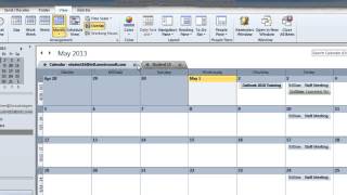 Outlook 2010 Multiple Calendar Viewing Options [upl. by Oramlub276]