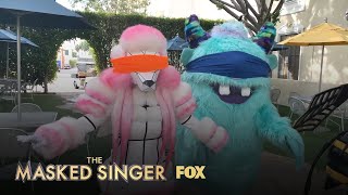 The Masked Singers Take On The Blindfold Challenge  Season 1  THE MASKED SINGER [upl. by Ackerley]