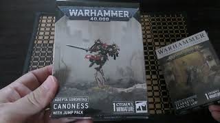 Canoness with Jump Pack  Unboxing WH40K [upl. by Yelir]