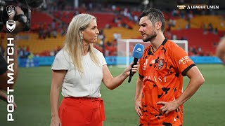 Marco Rojas  Post Match  Brisbane Roar vs Melbourne Victory [upl. by Arni]