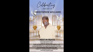 FUNERAL UNEDITED Funeral Service of Christopher Williams [upl. by Ysirhc]