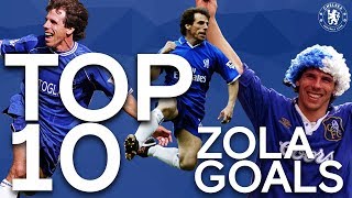 Top 10 Gianfranco Zola Goals  Chelsea Tops [upl. by Earley]