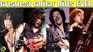 Top 50 Most Memorable Guitar Riffs [upl. by Funch]