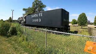 No 3463 Atchison Topeka amp Santa Fe Railway Steam Locomotive Part 3 train [upl. by Dine827]