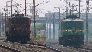 Various Arakkonam based light locomotives around Chennai  Indian railways [upl. by Zoilla]