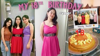 My 18th Birthday Vlog💝  Family time  party  Celebrations [upl. by Ynnij]