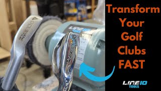 Transform Your Golf Clubs in 5 MIN with a Bench Grinder Full DIY Buffing Polishing Guide Tutorial [upl. by Ahsekel]