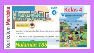 Ayo berlatih halaman 185 Matematika kelas 4 Kurikulum merdeka revisi 2022 Bab 6 GUcilchaNEL1964 [upl. by Tatiania]