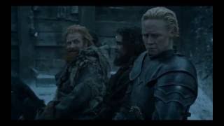 Tormund smiles at Brienne  Game of Thrones S06E05 [upl. by Lindsy]