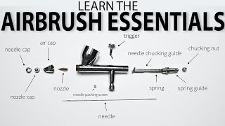 AIRBRUSH ESSENTIALS Taking Apart and Reassembling your Airbrush [upl. by Jobi]