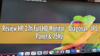 Review HP 27h Full HD Monitor  Diagonal  IPS Panel amp 75Hz Refresh Rate  Smooth Screen  3Sided M [upl. by Lally620]