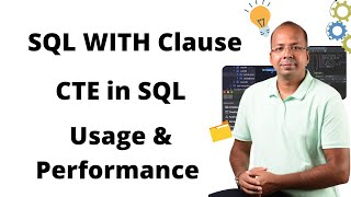 CTE in SQL Common Table Expression  SQL WITH Clause  CTE Query Performance  Advanced SQL [upl. by Aihsat]