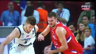 EUROBASKET 2017 SLOVENIA v SERBIA 9285 Final Game  Refs errors [upl. by Farrica]