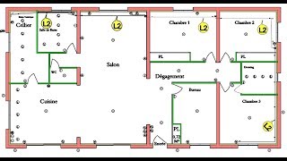 PLAN INSTALLATION ELECTRIQUE COMMENT FAIRE [upl. by Gerhardine]