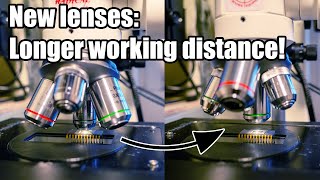 New microscope lenses longer working distance [upl. by Attenrad547]