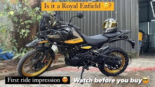 Is this a Royal Enfiled   The New Himalayan 450 First Ride Impression Definitely not a review [upl. by Nagorb]