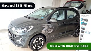 Hyundai Grand i10 Nios sportz Duo CNG 2024  i10 Nios CNG Top Model [upl. by Egbert]