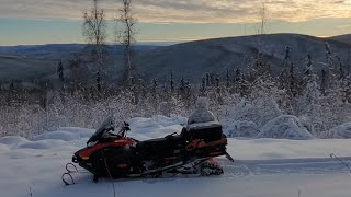 Fairbanks Ak first SNOW😶‍🌫️amp 3rd yr review Skidoo Skandic 600 ACE [upl. by Asserat975]