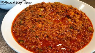 How to make Minced Meat Stew  Minced Beef Stew Recipe Minced Sauce [upl. by Neersin]