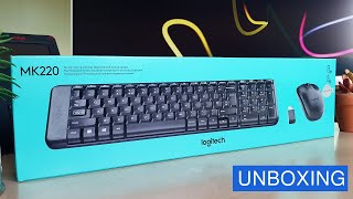 Unboxing  Logitech MK220 Wireless Keyboard and Mouse Combo  Indonesia [upl. by Wade]