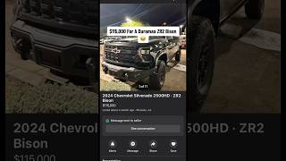 115000 For A 2024 Chevy 2500 ZR2 Bison Dealerships Gone Roguechevy bison truck [upl. by Nanreh]