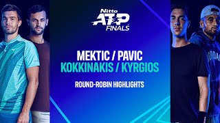 MekticPavic vs KokkinakisKyrgios  Nitto ATP Finals [upl. by Ahsekram]