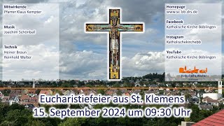 Eucharistiefeier aus St Klemens am 15092024 [upl. by Snahc759]