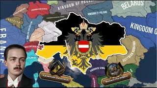 Austria Empire  TimeLapse  Hearts of iron 4 [upl. by Eilojne]