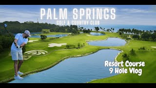 Playing the beautiful Palm Springs 9 Hole Resort Course in Batam Indonesia [upl. by Lulu759]