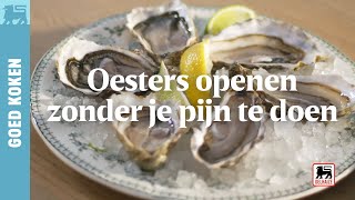 Oesters openen zonder je pijn te doen [upl. by Attenreb753]