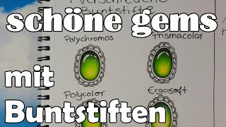 schöne gems kolorieren  Tipps zum Ausmalen  für Zentangles und Ausmalbücher [upl. by Nahsab]