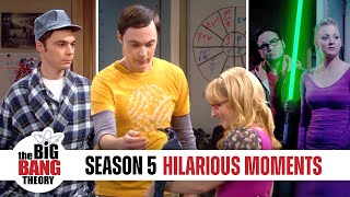 Season 5 Hilarious Moments  The Big Bang Theory [upl. by Desai]