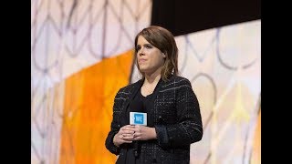 Princess Eugenie and Princess Beatrice speak at WE Day UK 2018 [upl. by Pincas]