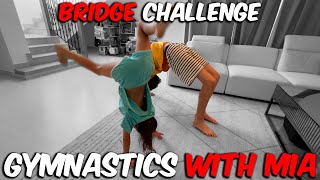 Gymnastics bridge challenge [upl. by Aihsei]