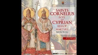 SEPT 16 2024 645AM 1245PM UHr MEZ TRADL LATIN MASSSTS CORNELIUS P amp CYPRIAN BPMARTYRS [upl. by Labanna113]