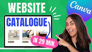 How to Create a Website CATALOGUE  EASY with Canva [upl. by Cardwell]