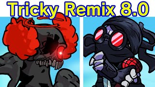 Friday Night Funkin VS Tricky Remixes FULL WEEK Part 13 FNF Mod Tricky Mod 20 Madness Combat [upl. by Enialb]