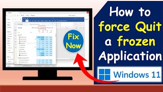 Solved 🖥️How to Force Quit an App on Windows  How to Force Stop an App on Windows [upl. by Gavrilla779]